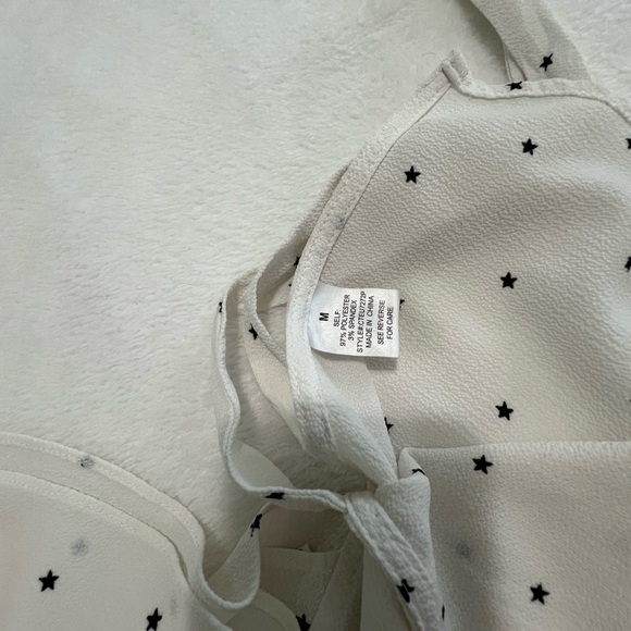 Elodie White Flutter Sleeve Blouse with Tie Front - Picture 12 of 14